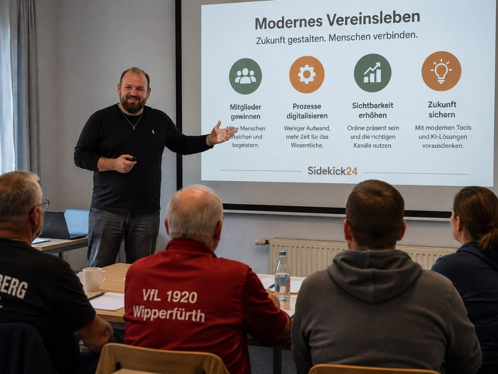 Olaf Kampe bei einem Workshop mit Vereinsvertretern
